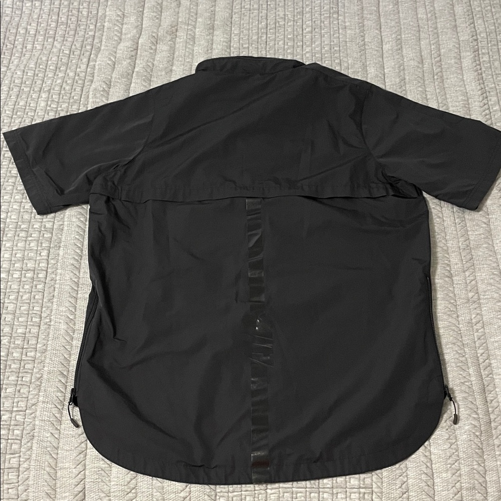 Nike Air Pivot v3 Basketball Jacket Men's Black 1/2 Zip Windbreaker Short Sleeve - Picture 10 of 12